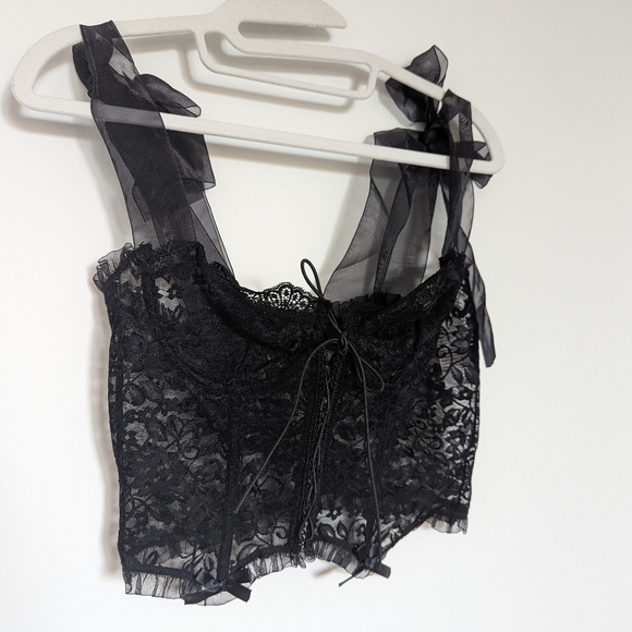 Black corset top - Picture 2 of 7